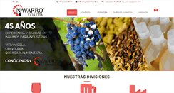 Desktop Screenshot of navarroycia.cl